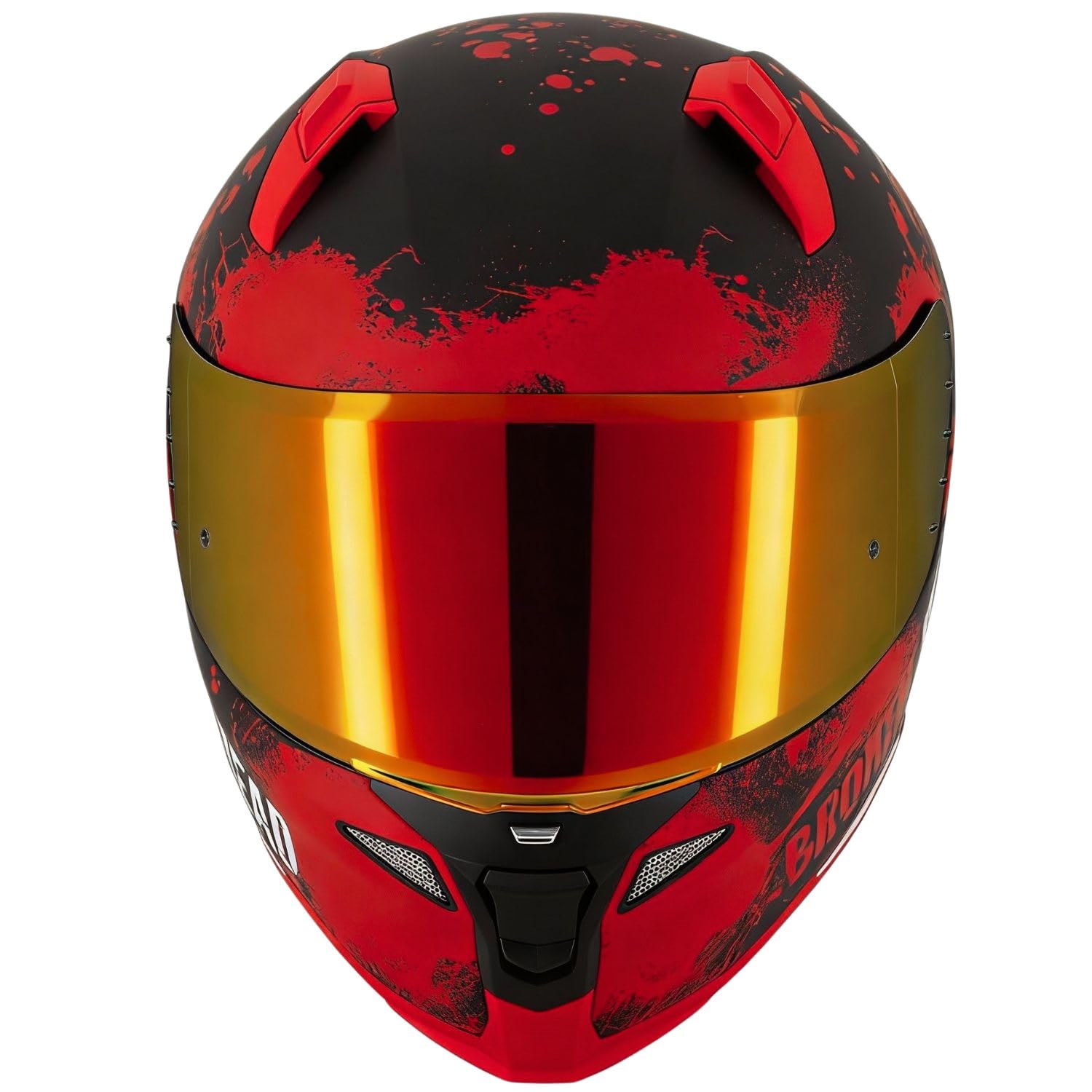 Broken Head Integralhelm Jack S. V2 Pro Mit Spoiler | Inkl. 2 Visiere (Klar + Verspiegelt), Sportlicher, leichter Motorradhelm