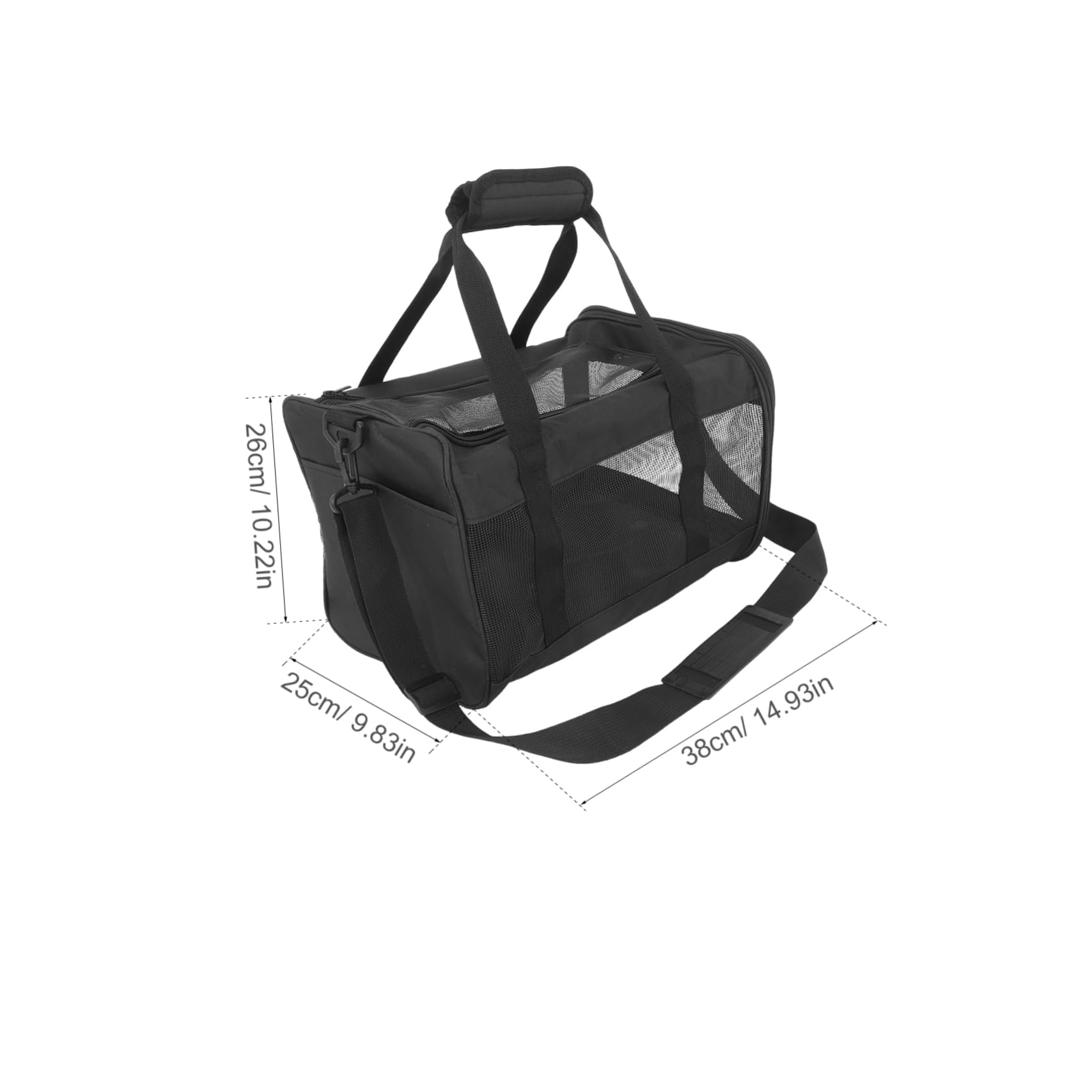 ifundom Portable Pet Carrier for Cats Dogs Soft-Sided Crossbody Bag Comfortable Travel Carrier Ventilated Straps Lightweight Kitten Puppy Bag