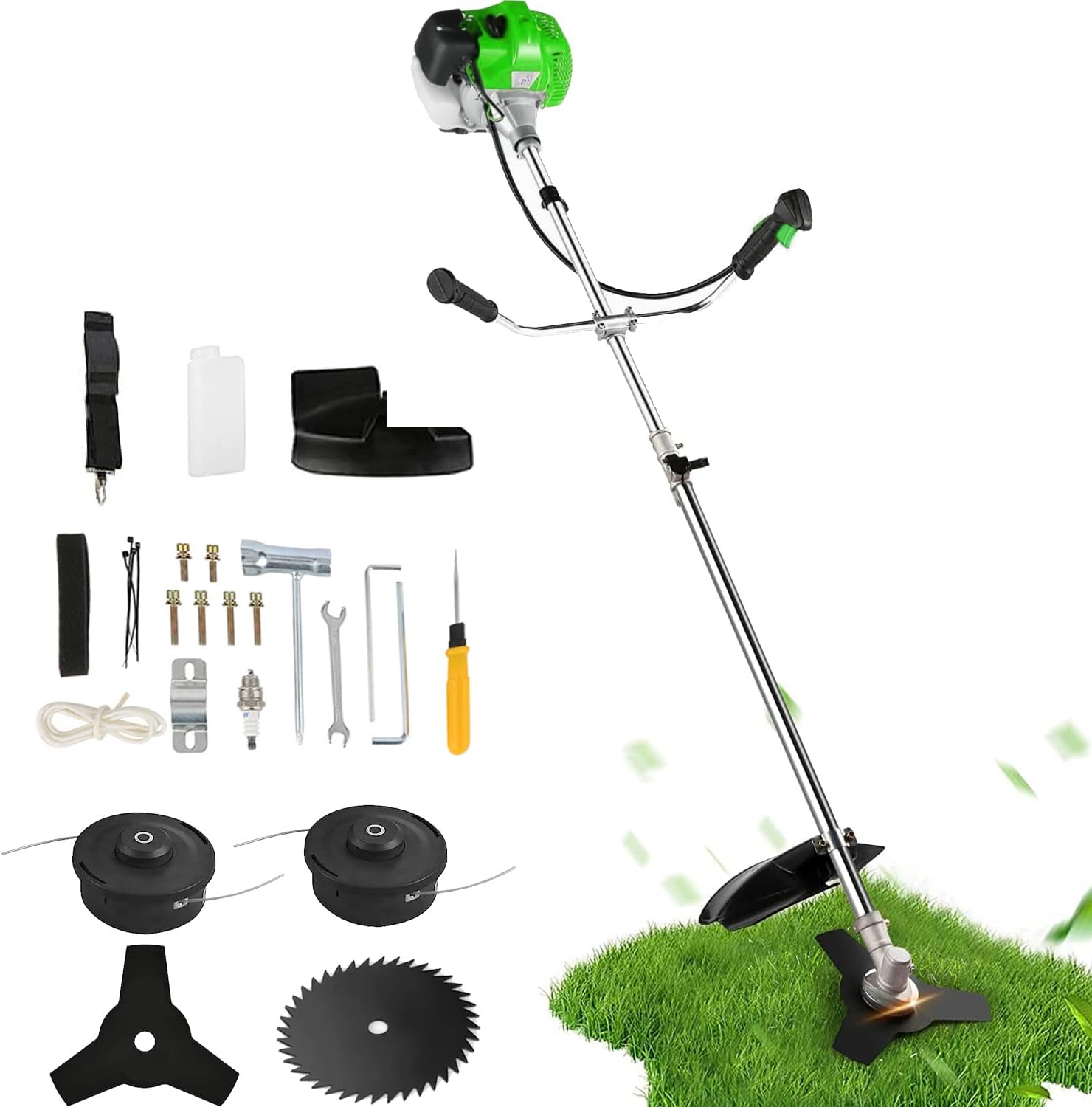Amazon.com : 58CC Weed Wacker Gas Powered, 2-Cycle Brush Cutter, 4 in 1 ...