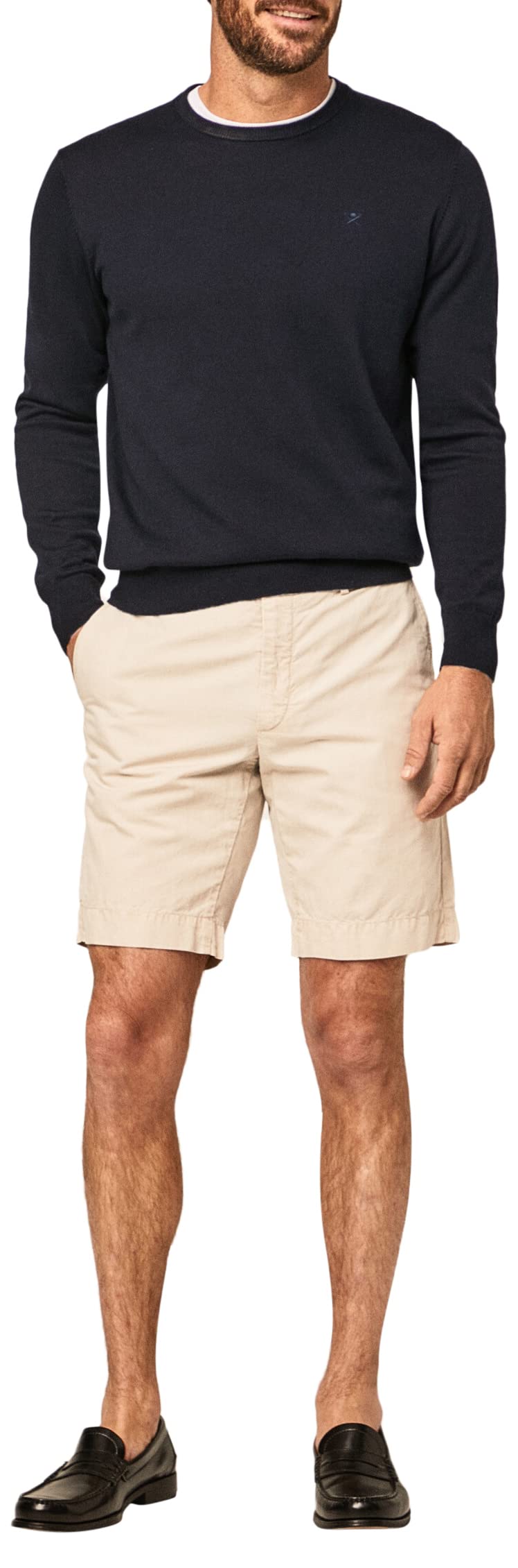 Hackett London Men's Linen Texture Shorts, Chino, 31W