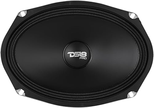 Miniatura 2 de DS18 PRO-SM69.2 6x9 Altavoz de rango medio con cono resistente al agua poco profundo, 500 W de potencia máxima, 250 W RMS, 2 ohmios, perfecto para