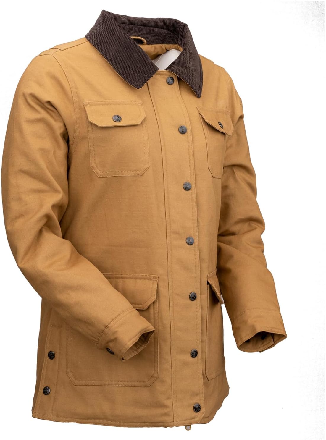 Outback Trading Company Women's Canvas Gidley, Warm Durable Adjustable Cotton Shell Fleece Lining Work Outdoor Hiking Jacket