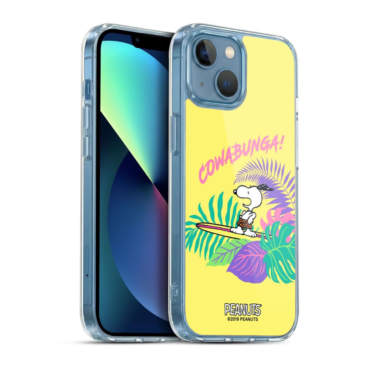 Head Case Designs sous Licence Officielle Peanuts Cowabunga! Snoopy Aloha Disco Coque en Gel [Protection de Qualité Militaire] Compatible avec Apple iPhone 13 Mini Et Compatible avec MagSafe