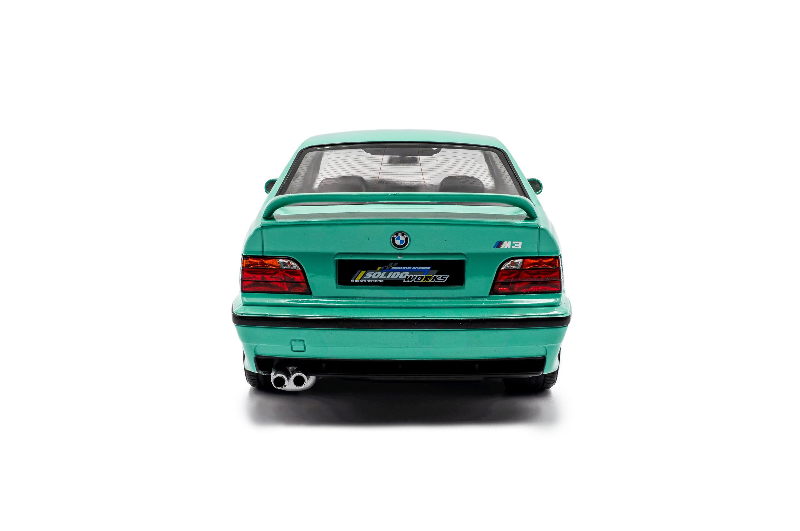 Solido BMW M3 E36 Coupé Modellauto 1:18 Mintgrün | Die-Cast Sammlermodell, Präzise Verarbeitung, Authentische Details