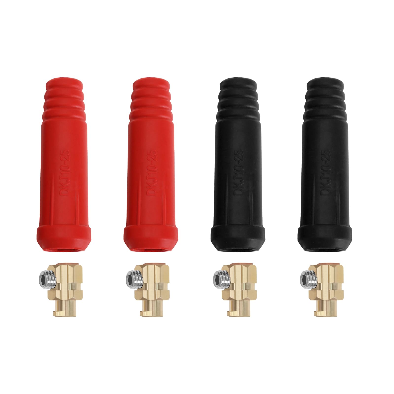 LT Easiyl 8pcs DKJ10-25 TIG Welding Cable Connector Set - 200Amp Plug & Socket For Plasma Cutters