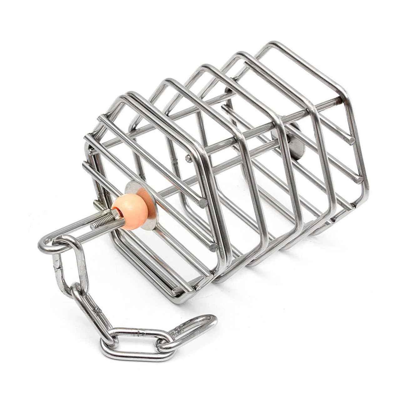 Jaula De Comida De Acero Inoxidable para Pájaros Comedero Colgante De Jardín para y Ardillas Juguete De Alimentación para Cacatúas Entretenimiento para Aves Patio
