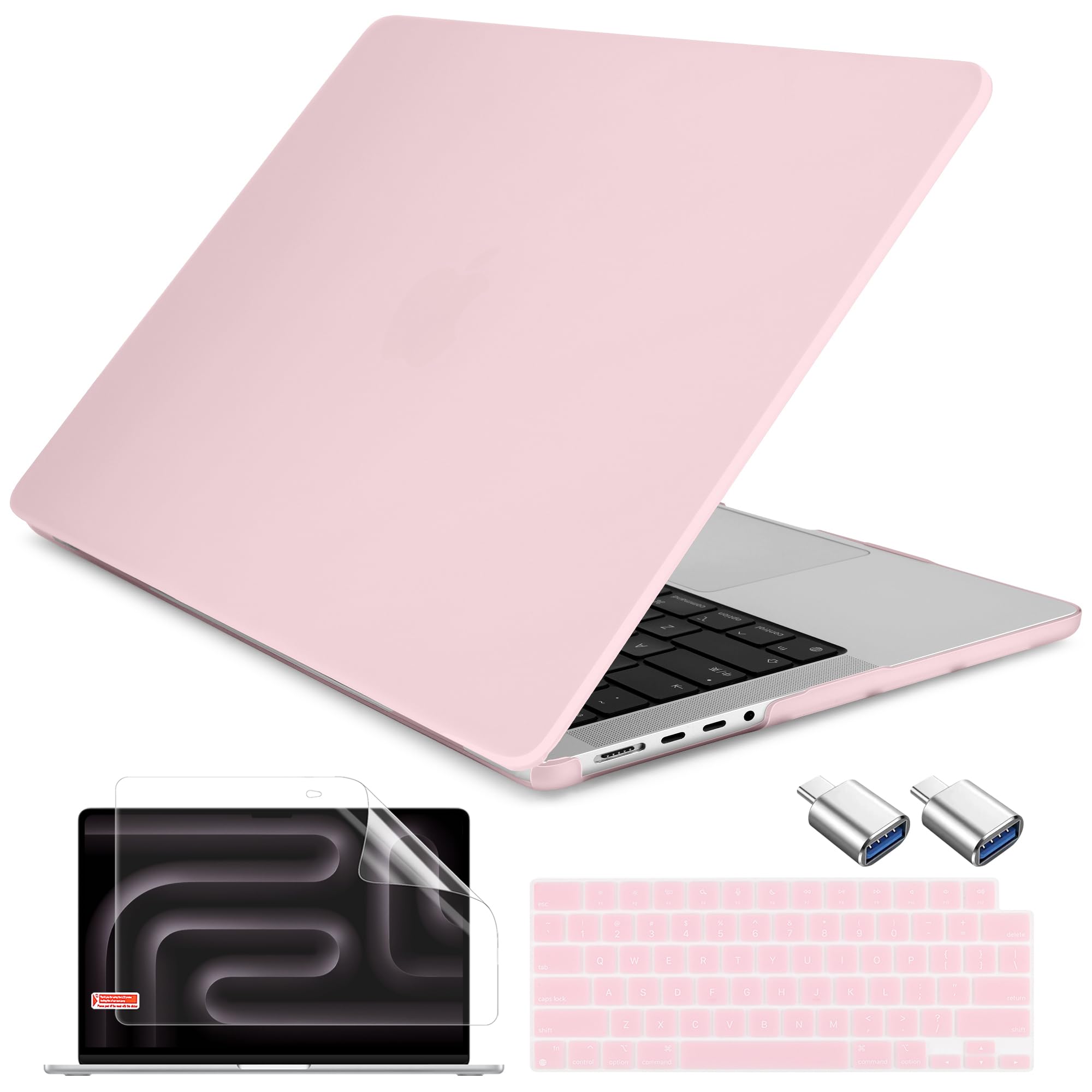DONGKE Compatible with New MacBook Pro 16 inch Case 2024 [M4 Pro / M4 Max Chip] Model A3403 A3186, Protective Plastic Hard Shell & Keyboard Cover &