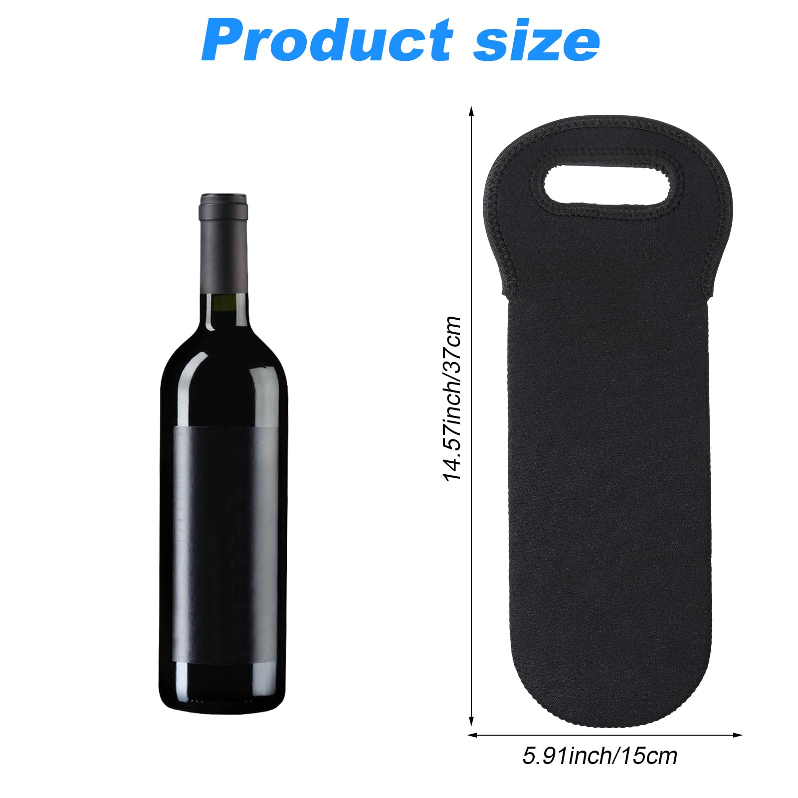 1 PCS Wine Carrier Tote Bag Holder, Insulated Wine Cooler Bag for Wines Beer Cha