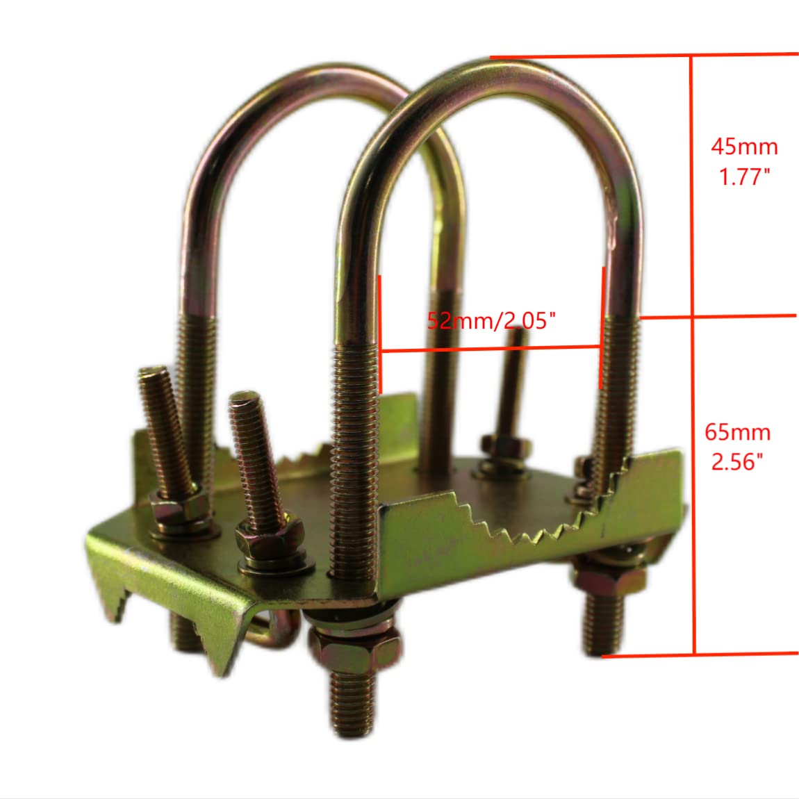 Yagi Antenna Mast Clamp,Antenna Mount Bracket with UStyle Bolts for