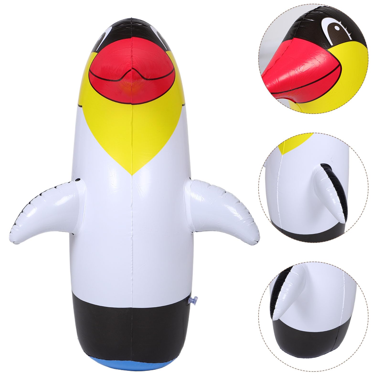 BESPORTBLE Jouet pingouin gonflable pour garçons et filles - Motif animal interactif - Pour l'intérieur et l'extérieur - Grande décoration de jardin - Design de pingouin mignon - Jouet pour garçons et