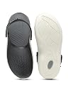 URJO Italia Meta Men’s & Boys’ Casual Clogs/Sandals | Soft Sole, Waterproof & Lightweight | Comfortable, Extra Soft & Stylish with Adjustable Back Strap | Indoor & Outdoor Everyday Wear (URJO by Neoz) URJO-M-META-NERO-GRY_9 gallery image