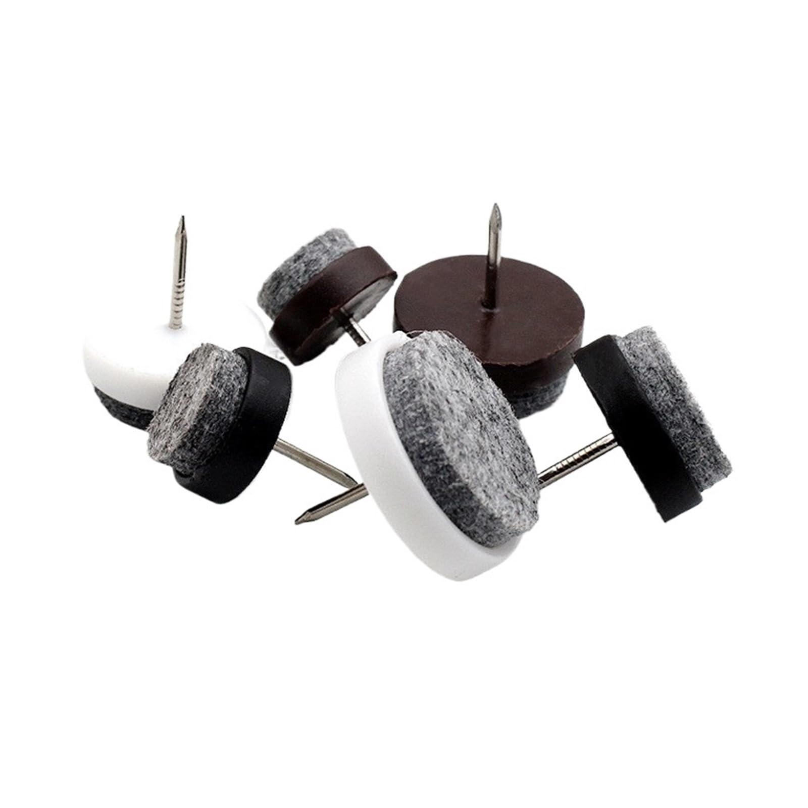 Protectores de suelo para patas de silla, paquete de 30 unidades, almohadillas de fieltro, antideslizantes, protectores de uñas para muebles, mesa de muebles de 14 mm/17 mm/20 mm/22 mm/24 mm/28 mm