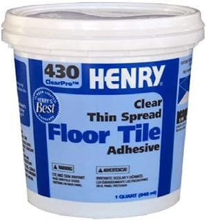 Henry 12097 QT #430 Tile Adhesive - Professional Mastic for Strong, Durable Tile Bonds