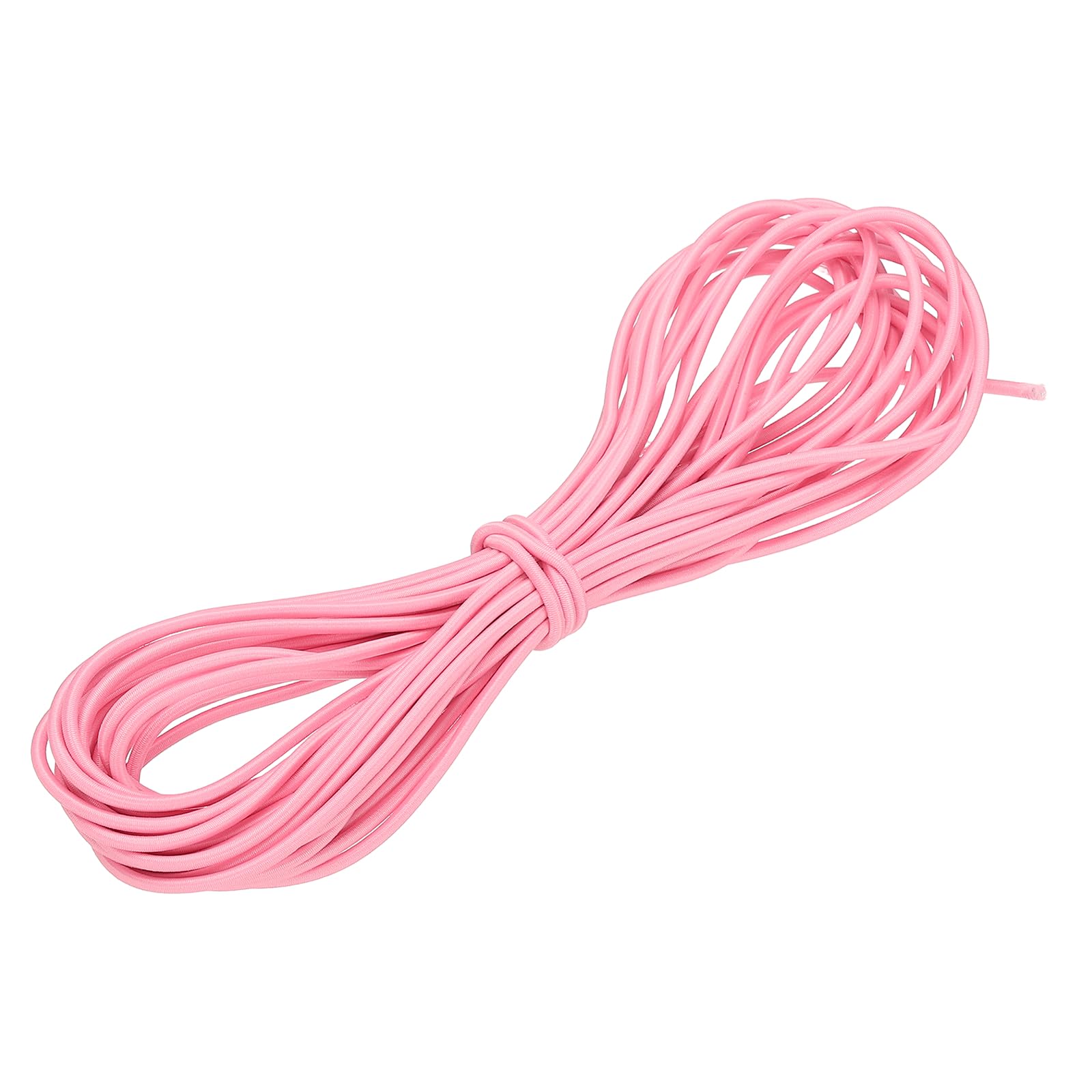 YELARXI Shock Cord, Elastic Cord Marine Grade Bungee Rope Stretch String - Fitting for (DIY Projects - Sewing - Tie Downs - Tent Pole - Kayak Strap) 1/8 Inch x 33 ft & Pink