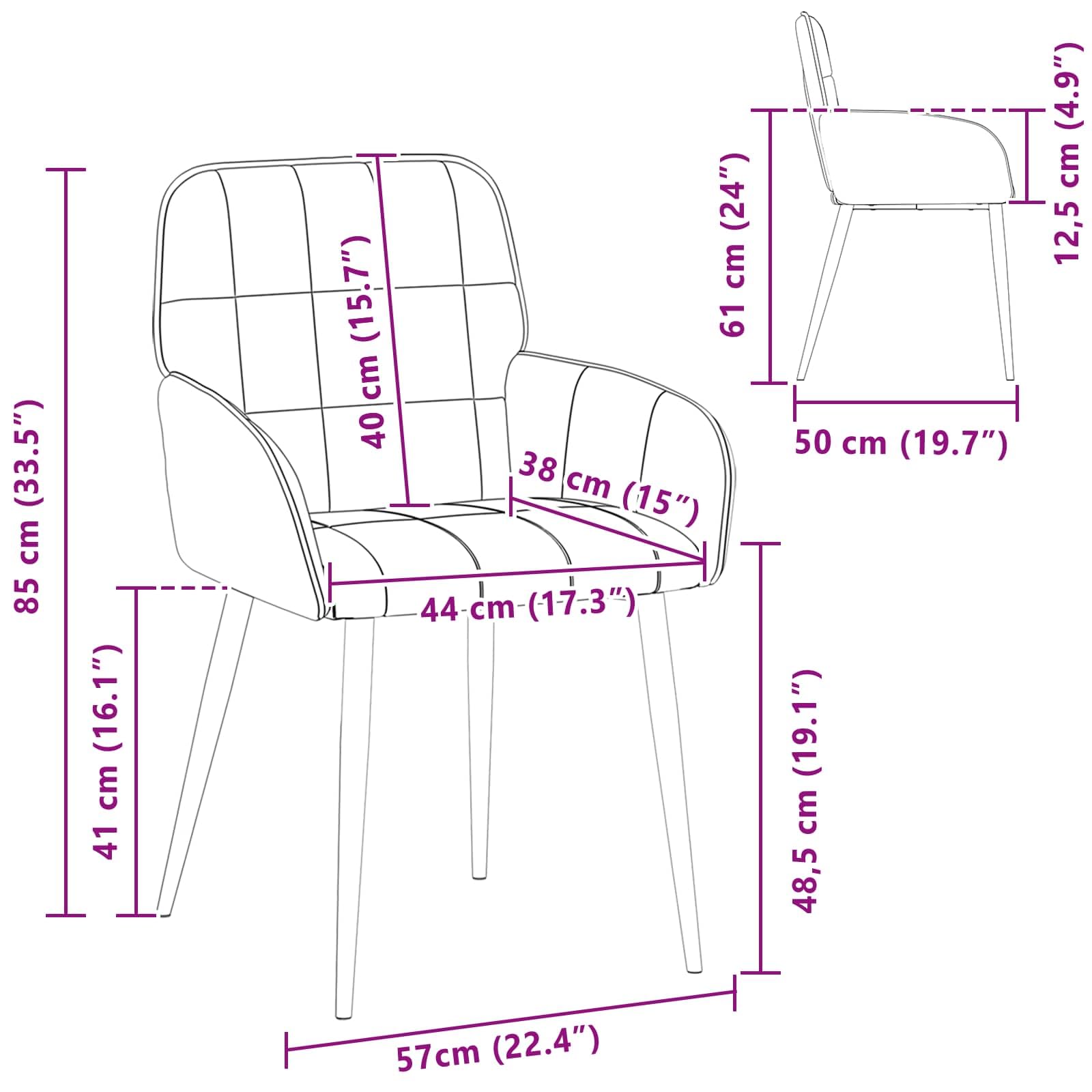 6 sedie da pranzo in velluto verde scuro, 57 x 50 x 85 cm, sedia imbottita con braccioli, ergonomiche, salvaspazio, per sala da pranzo, cucina, soggiorno, ristorante, caffetteria