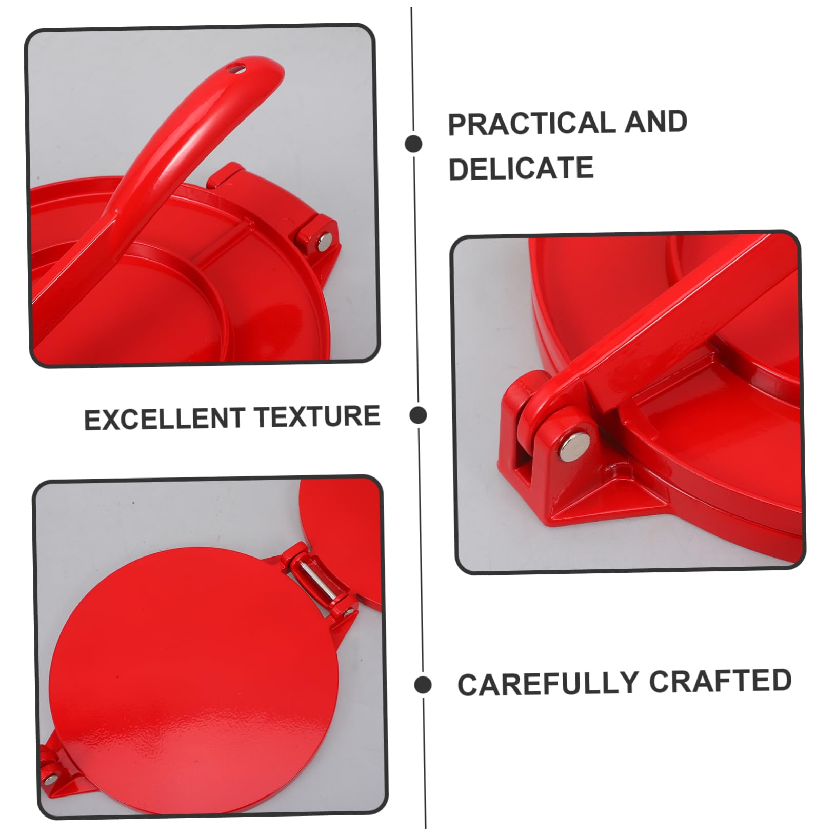 VALICLUD Heavy Duty Aluminum Alloy Tortilla Maker Efficient Pressing Tool for Flour Corn Dough for Quick Flatbread Preparation Home Cooking