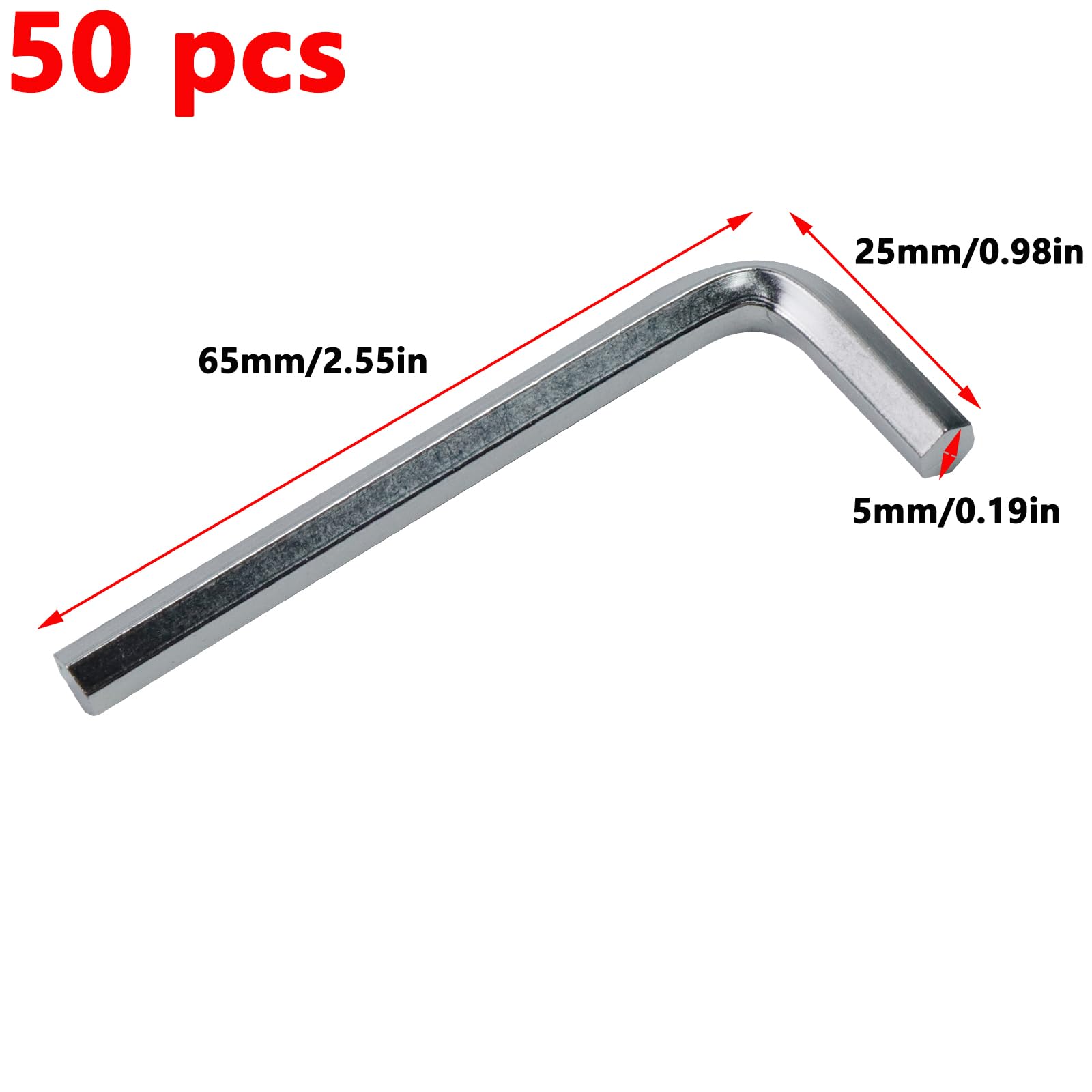 U Shape Allen Key Snapklik.com : Antrader 5mm Allen Wrench L-Shaped Hex Key Set