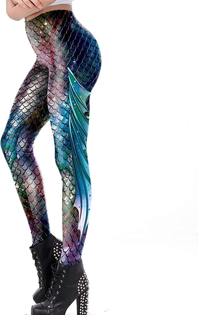 Jogginghose Herren Meerjungfrau Kostüm - Glitzer Tights Fischschuppen Leggings Cosplay Sporthose