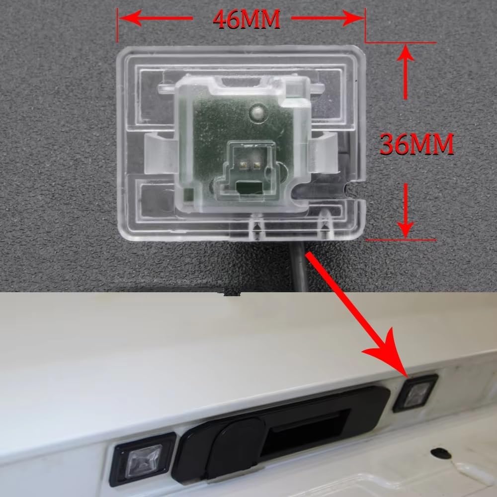 Zamiennik dla Benz dla GLC-Class X253 2015 2016 2017 2018 2019 HD 1280 * 720 kamera cofania z rybie oko kamera cofania kamera cofania (Cam 5-krotnie bezprzewodowa) (Cam 4.3 składane przewody