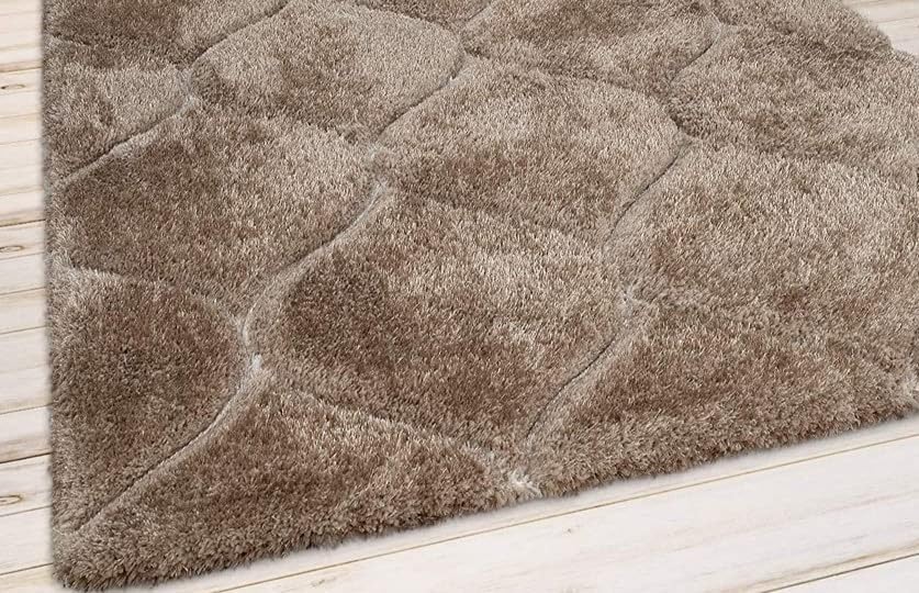 Image of Shaggy Carpet for Living Room 6X8 FEET Fluffy Plush Area Rug, Thick Fur Floor Carpet Modern Cozy Rug for Home Decor, Kids Room Bedside Hall, Durable Comfortable Shaggy Rug (Beige)
