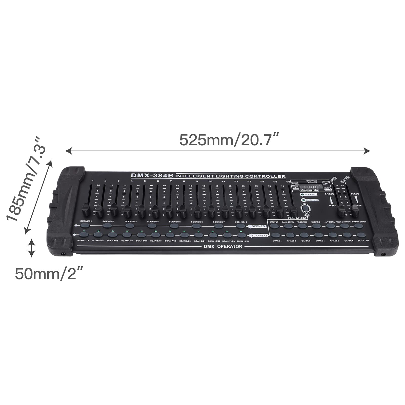 UKing Controller D-MX per Luci da Palcoscenico D-MX512, Controller D-MX 384 per Console, Scene per Controllo D-MX, Luce D-MX, Luce per Feste, DJ Discoteca, Luce per Palcoscenico, DJ Apparecchiatura