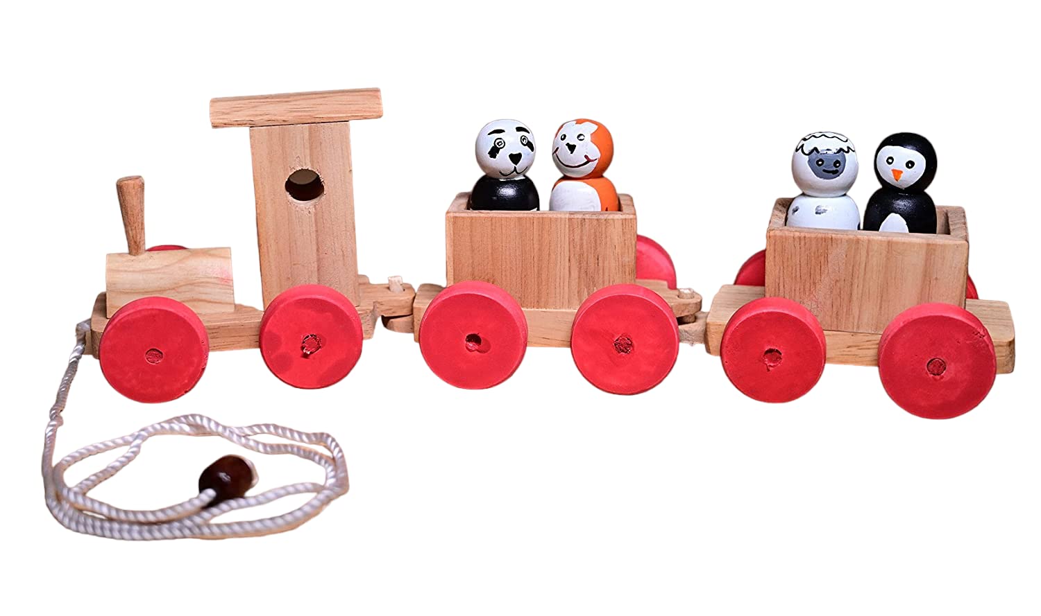 Channapatna Toys Pull Along Toy Wooden Train with 4 Animals Peg Dolls for 12 Months & Above Kids, Toddlers, Infant & Preschool Toys - Multicolor - Wooden Toys Train Indian Passenger Set (B0BK9K6XKZ) Amazon Price History, Amazon Price Tracker