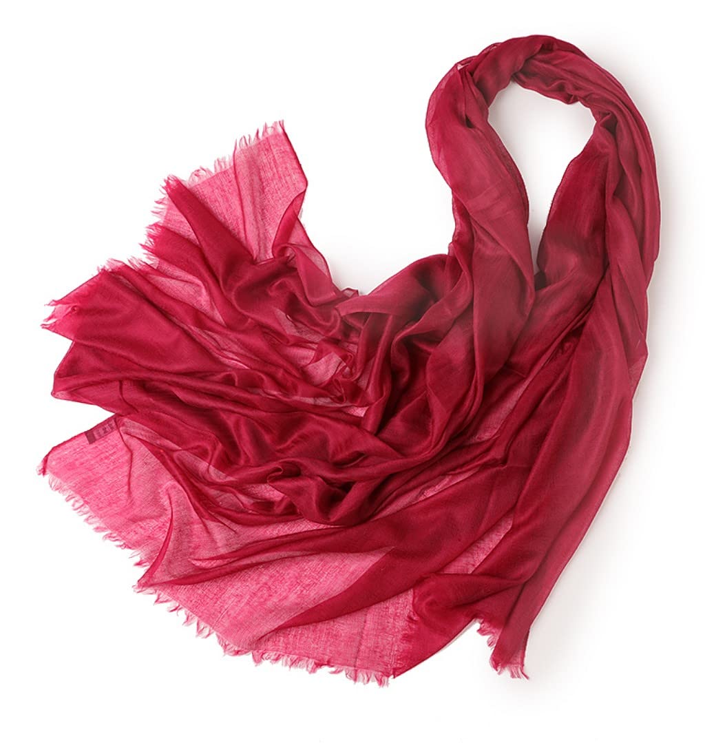 Puro Ring Cashmere Pashmina Sciarpa Leggera Sottile Stola Da Cachemire Lana Scialle Con Frange Donna