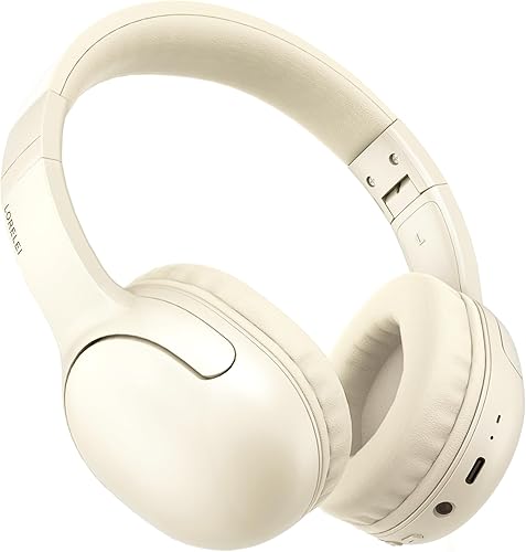 LORELEI B-E5 - Auriculares Bluetooth para niños, auriculares inalámbricos para niños, plegables, 40 horas de reproducción, micrófono incorporado,