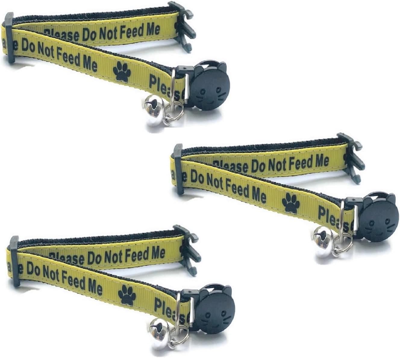 Worded Cat Collars Please Do Not Feed Me/I Am Microchipped Safe