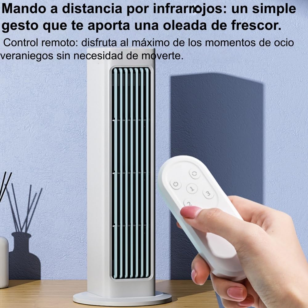 MEIION Breezamax Ventilador, 3 velocidades de ventilación, para colgar en la pared o colocar sobre una mesa