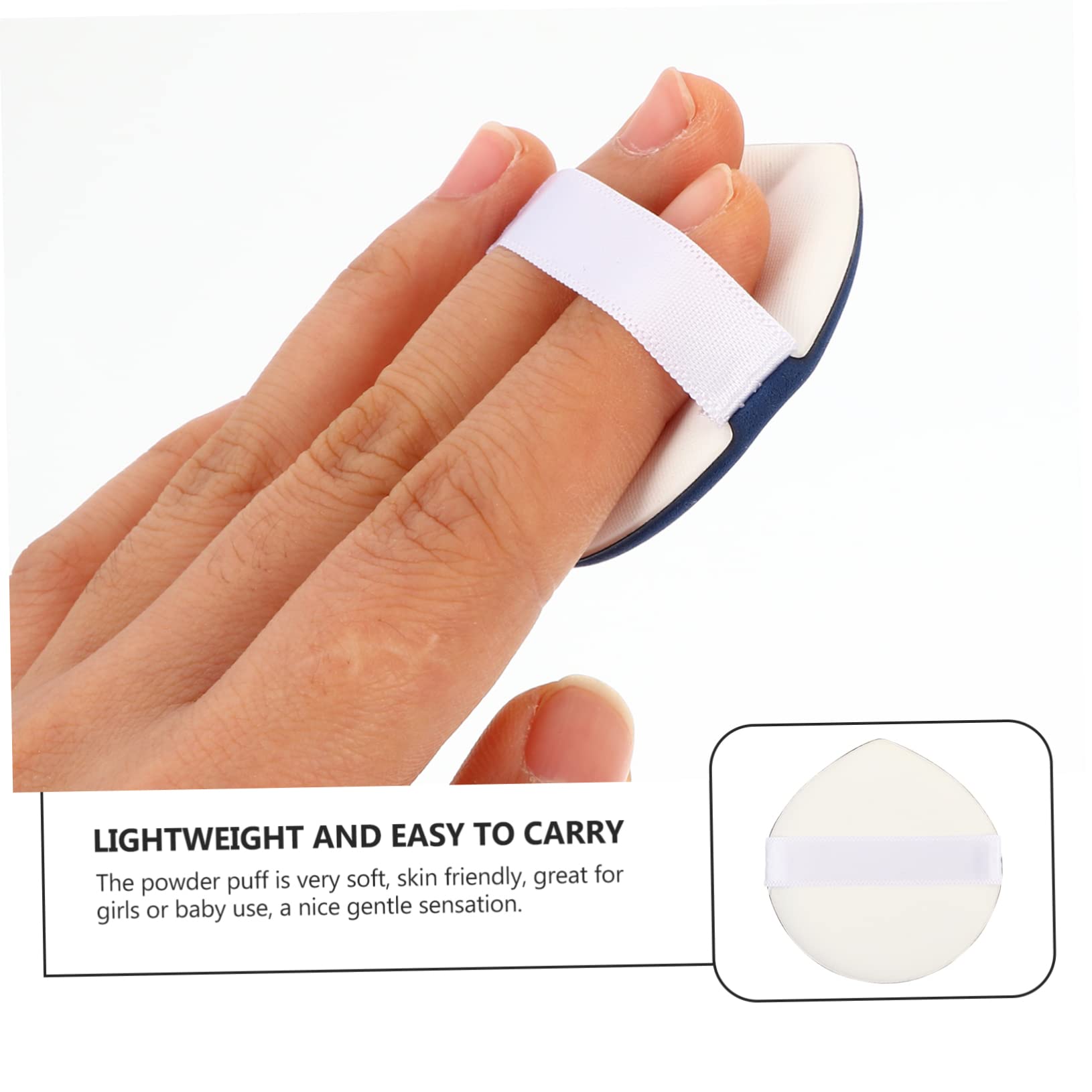 LIFKOME 4 Pack Heart Design Makeup Powder Puff Non-latex Dry/wet Application for Foundation Concealer Random