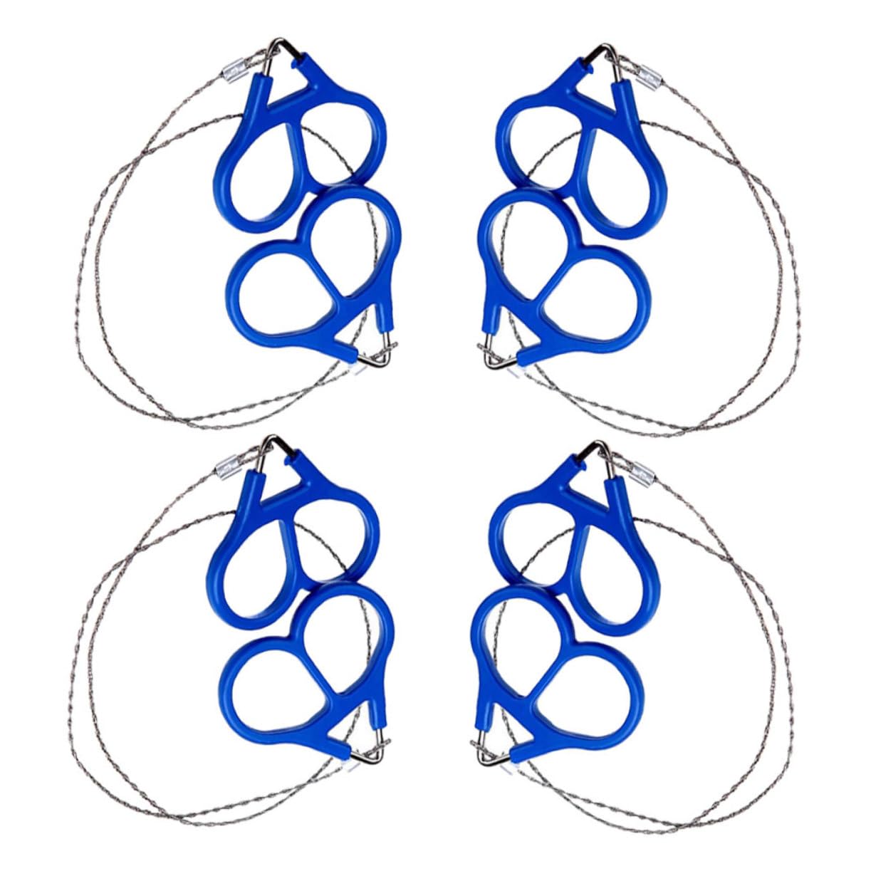 ibasenice 4pcs Portable Wire Saw Lightweight Emergency for Outdoor Cutting Camping Hiking Backpacking Compact Survival Gear for Trees and More