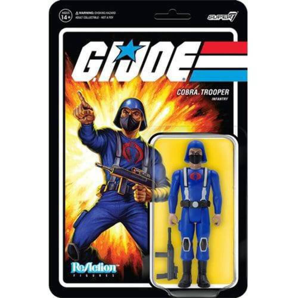 Amazon.com: Super7 G.I. Joe Cobra Trooper H-Back (Tan) - 3.75