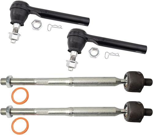 Miniatura 154 de TRQ Juego de varillas de acoplamiento delanteras interiores y exteriores, 4 piezas, compatibles con Chevrolet Cruze 2016-2019 de 16-19 voltios