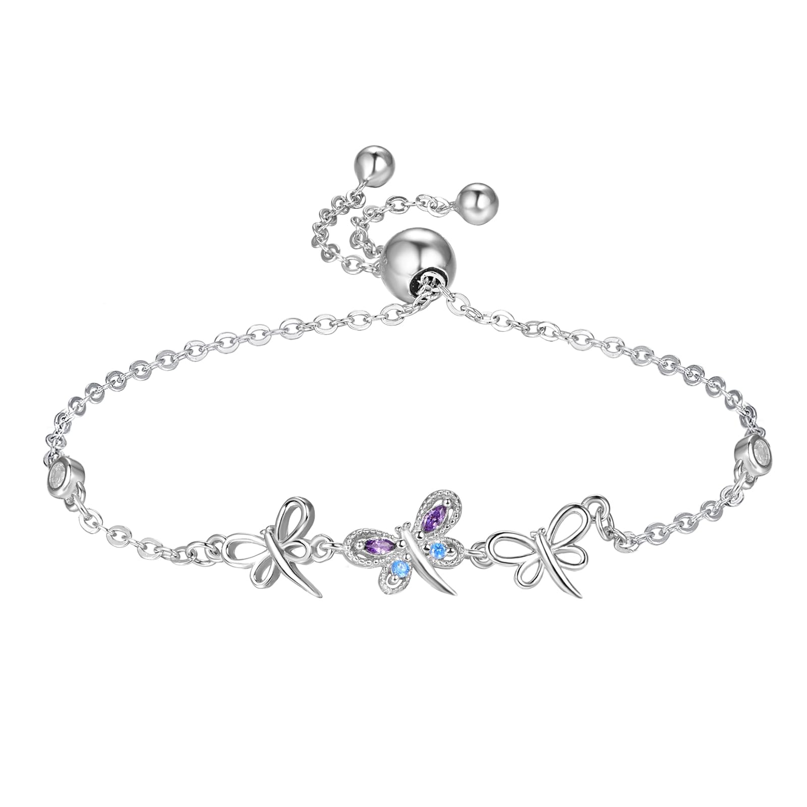 Pulsera De Libélula De Plata, Brazalete Ajustable Para Mujer, Regalo  Conmemorativo - México, image size:1600x1600