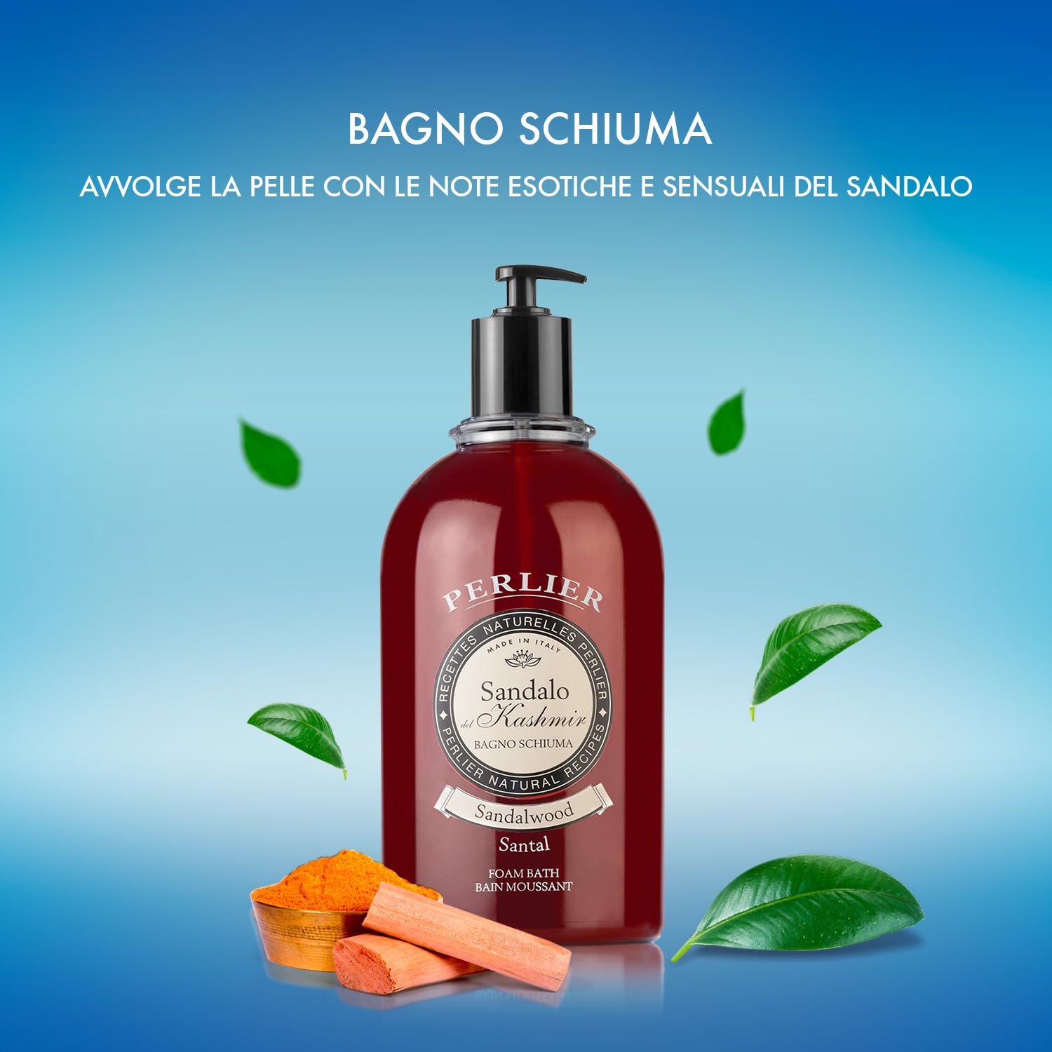 Perlier Bagno Schiuma Sandalo - 3000 ml con dosatore (Confezione da 2)