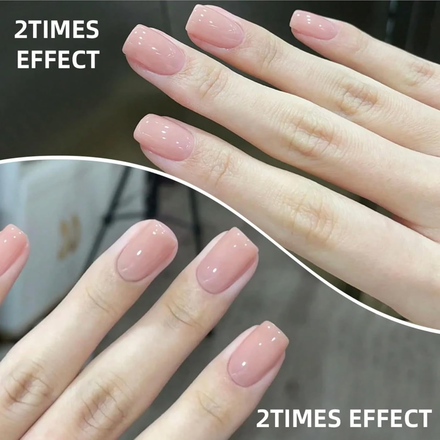 Amazon.com: XEIJAYI-Esmalte de uñas de gel transparente color nude