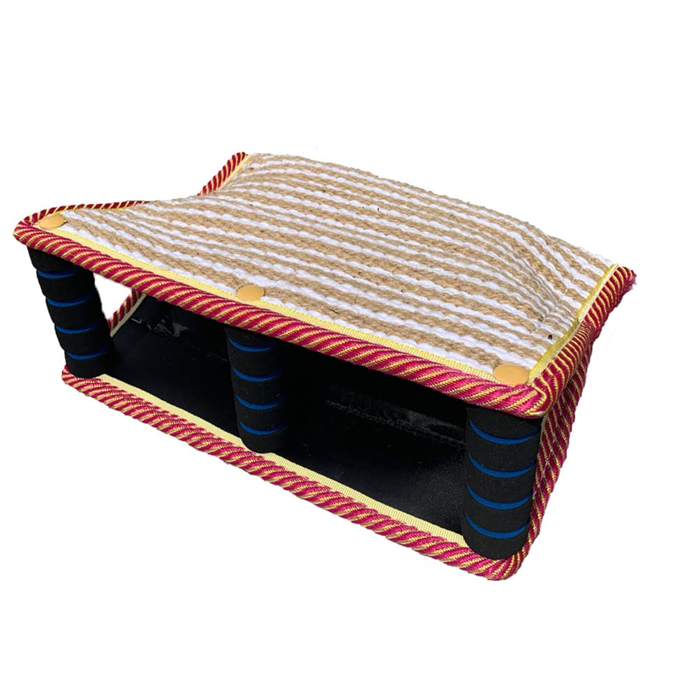 1Pcs Hund Beißt Sleeve Hundebiss Ärmel Schlepper Mit 3 Griffen Dauerhafte Jute Ausbildung Beißkissen Hundeziel-Beißkeil-Schleppspielzeug Hunde Schutzhülle Armschutz