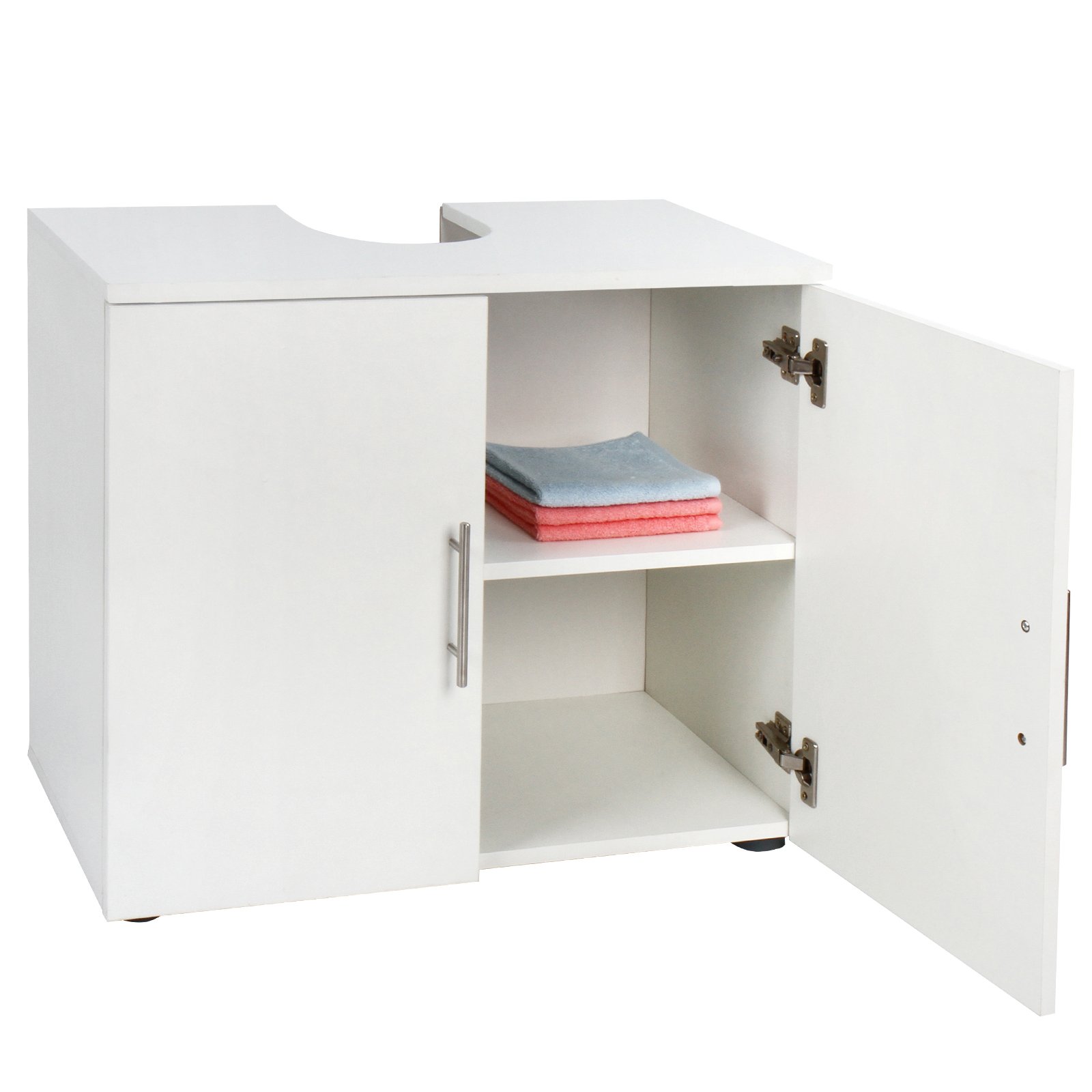 Aquamarin Under Sink Bathroom Double Door with 2 Shelves