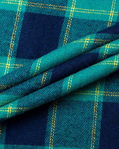 Image of Mens Flannel Pajama Pants Plaid Heavyweight Cotton PJs Bottoms Sleepwear