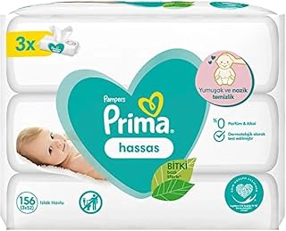 Prima Sensitive Islak Havlu, 52 Yaprak, 3'lü Paket