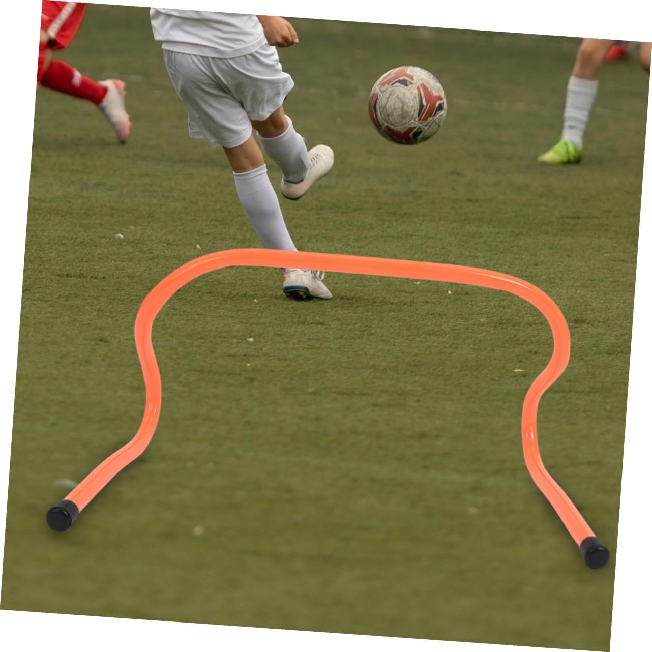 KICHOUSE 4pcs Agility Hurdles for Boys and Girls Training Equipment for Soccer Basketball Fitness Speed Coordination and Flexibility Sports Activities