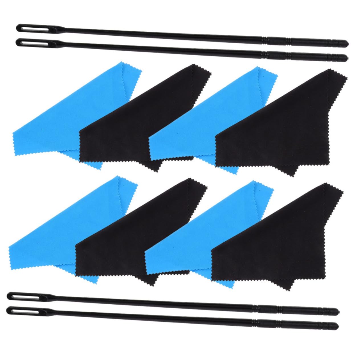 Totority Flute Cleaning Stick Clarinet Cleaning Cloth Trumpet Slide Grease 12pc Flute Maintenance Tool Set Durability