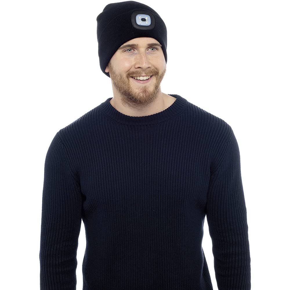 Undercover Adults LED Light Beanie Hat GL621 Black