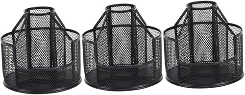 STOBOK 3 unids soporte giratorio para bolígrafos organizador de carrusel de escritorio organizador de bolígrafos para escritorio soporte de