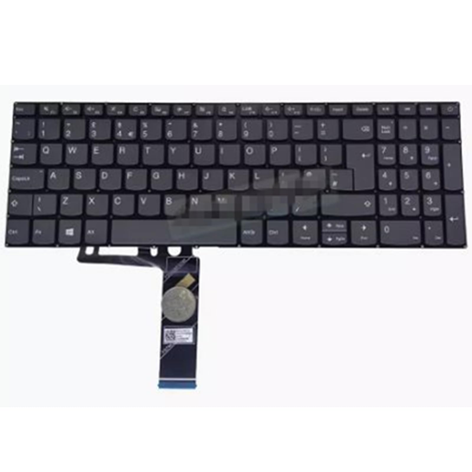 Clavier pour Lenovo Yoga S730 Noir Format UK Idéal Code et Rédaction