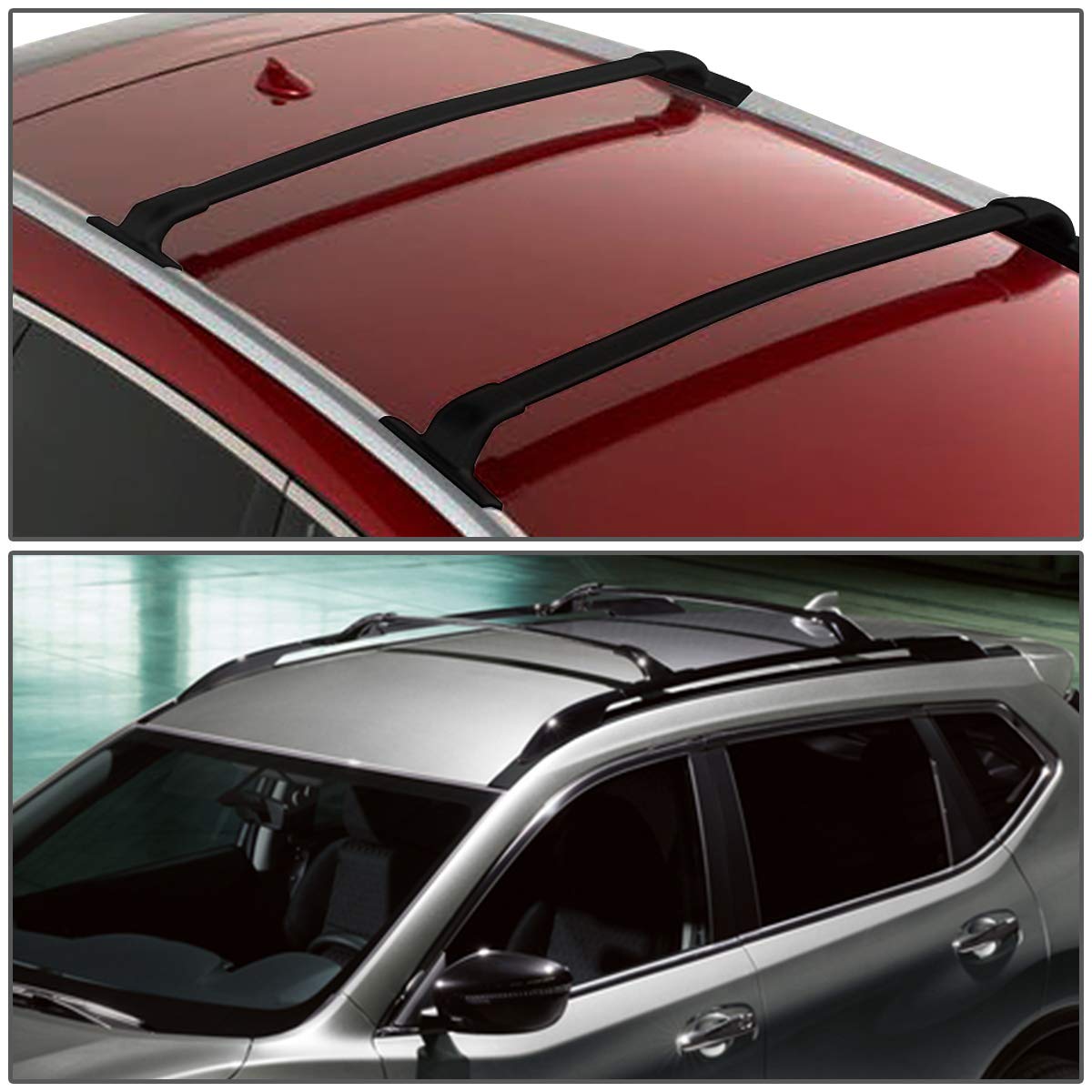 Amazon.com: DNA MOTORING PT-ZTL-8072 Pair Aluminum Car Roof