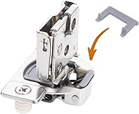 Vista 20 de DecoBasics Paquete de 4 bisagras de gabinete de cierre suave – Superposición de 1/2" para puertas de gabinetes de cocina, bisagras ocultas de cierre