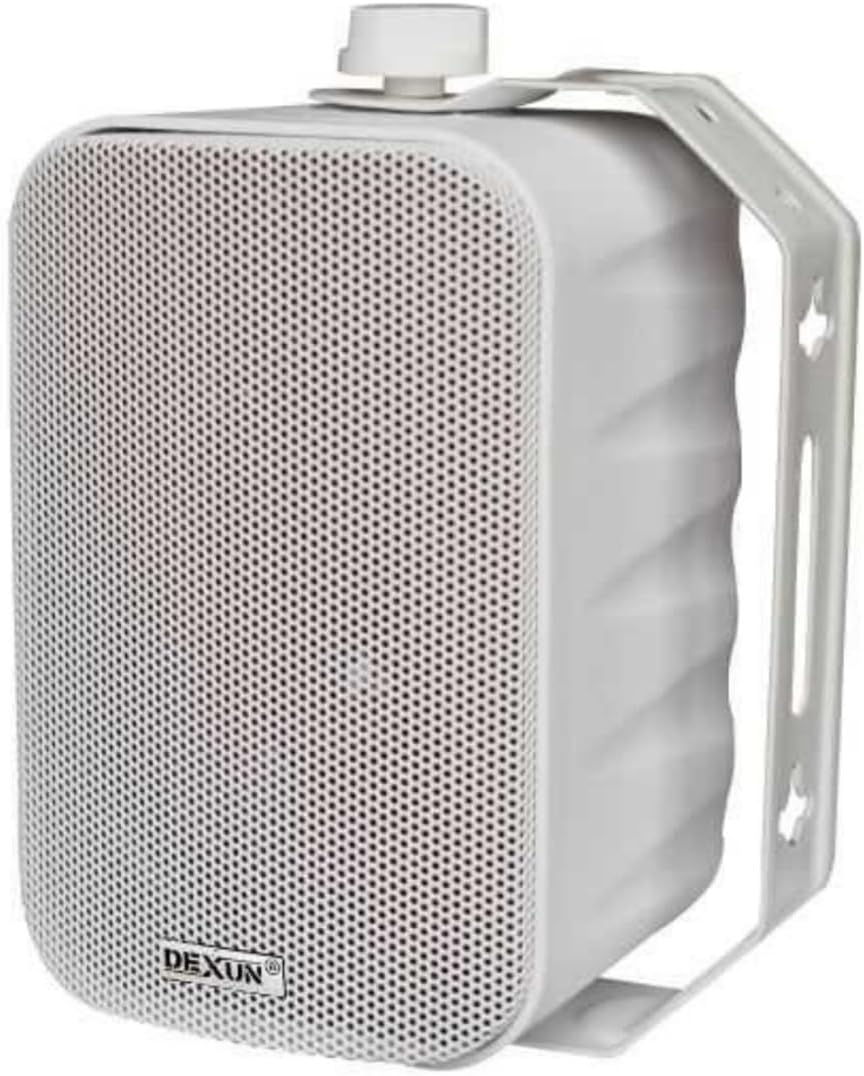 SODEF Column Speaker 30W 70/100V Wall Mount Loudspeaker, Wired 2.1 Channel Audio, White - White