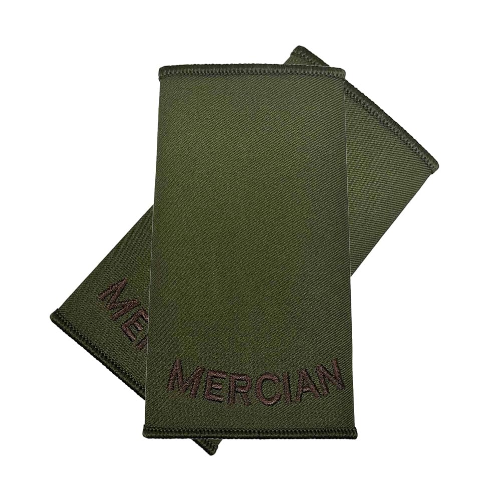 CL Distribution Pair of Mercian Regiment Rank Slides - Private Rank